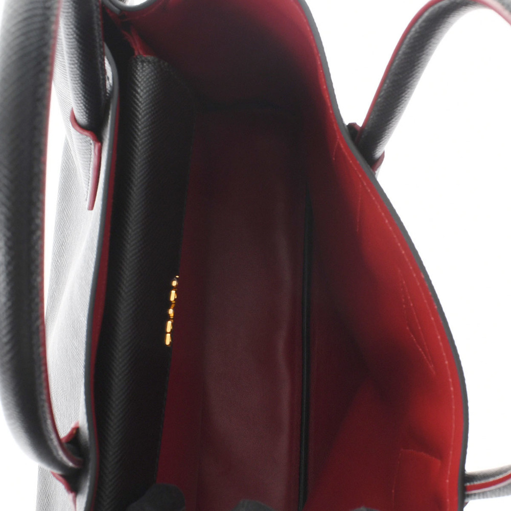 Prada Tote Bag Gold Hardware Saffiano 2way Bag Black - Picture 8 of 10